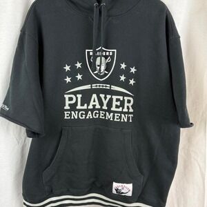 Mitchell & Ness Oakland Raiders‎ Short Sleeve Hoodie Men's